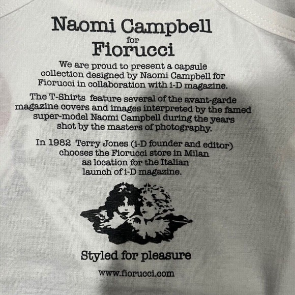 NWT‎ Fiorucci X Naomi Campbell Collab Tank Top Size Small Hot Beach Issue - Picture 4 of 6